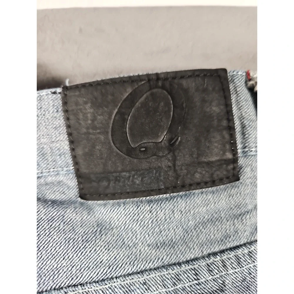 Qruel Jeans Washed Blue‎ Denim Relaxed Straight Vtg 90s Skater Mens 40x32